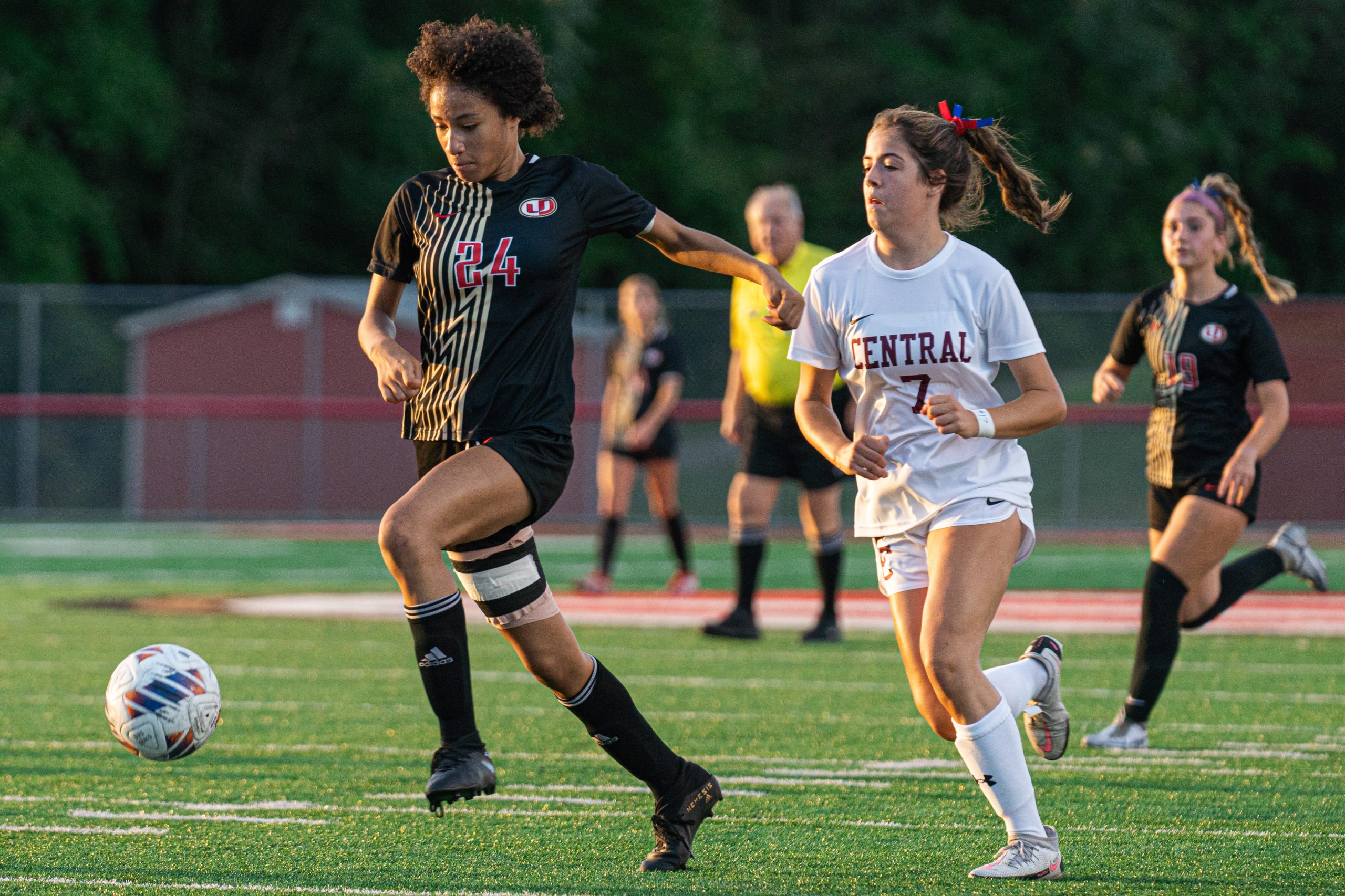 University girls grind out 2-0 win over Preston